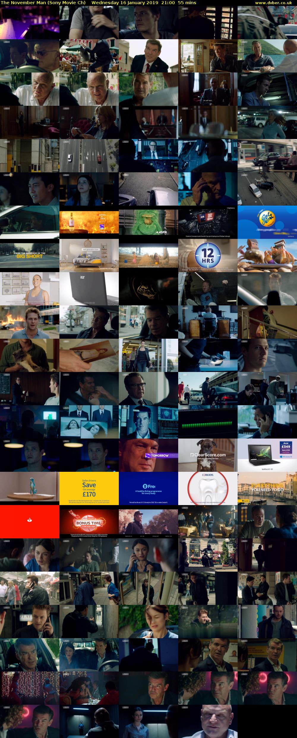 The November Man (Sony Movie Ch) Wednesday 16 January 2019 21:00 - 21:55