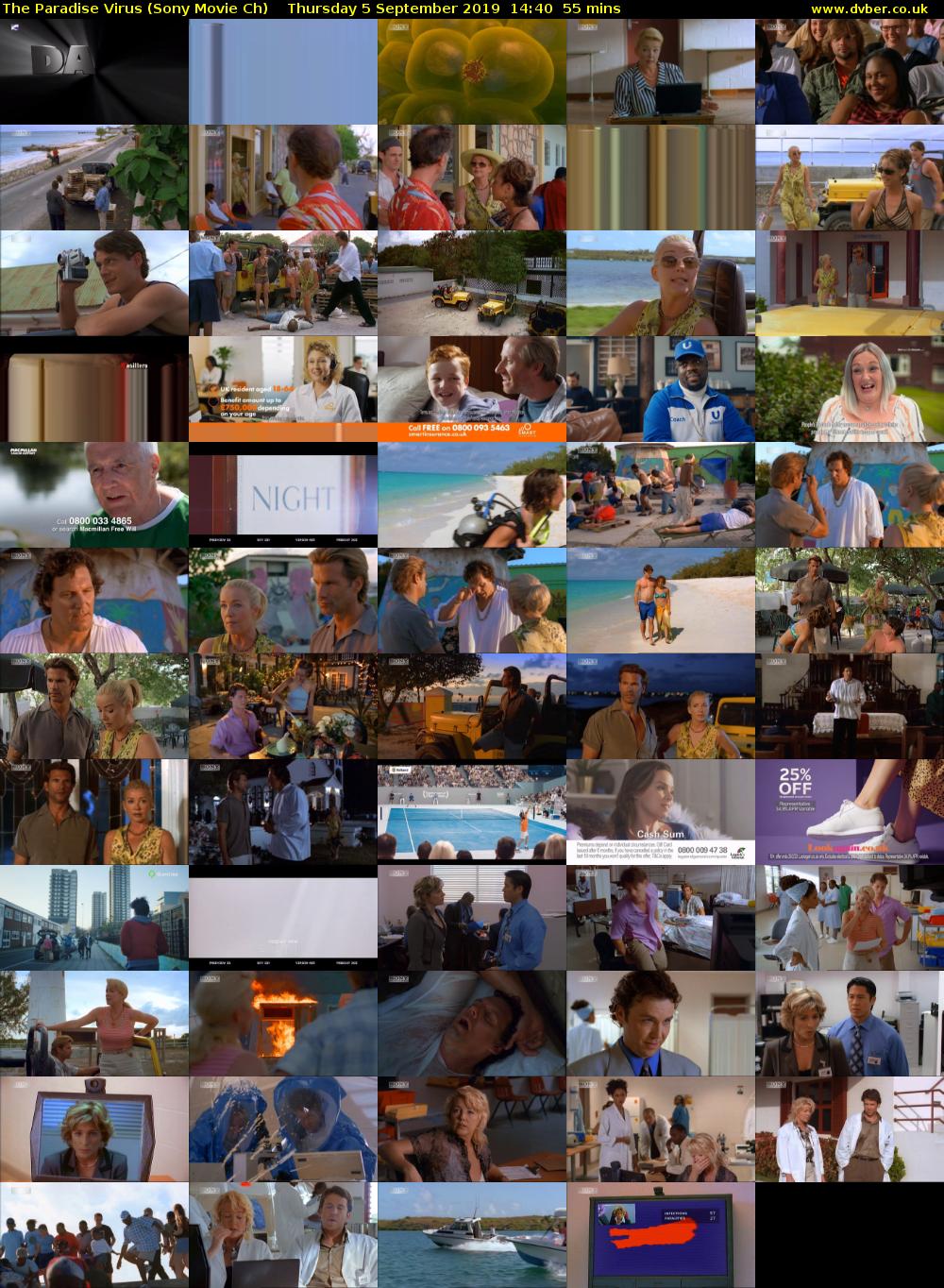 The Paradise Virus (Sony Movie Ch) Thursday 5 September 2019 14:40 - 15:35