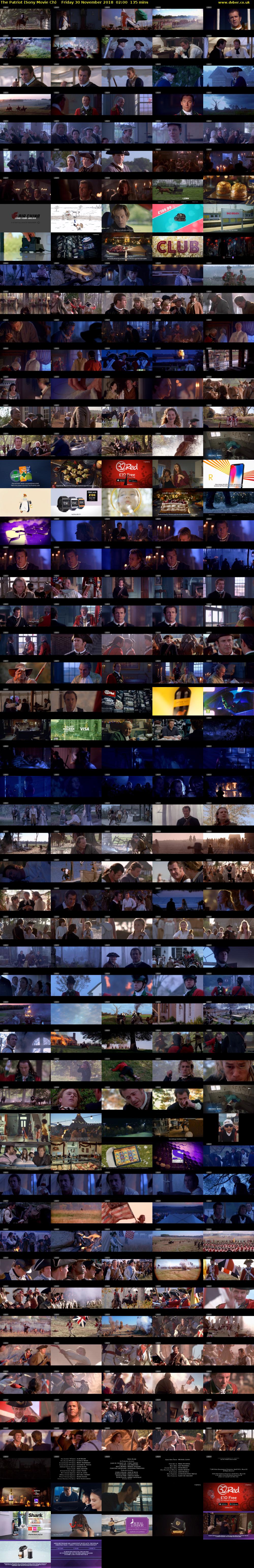 The Patriot (Sony Movie Ch) Friday 30 November 2018 02:00 - 04:15