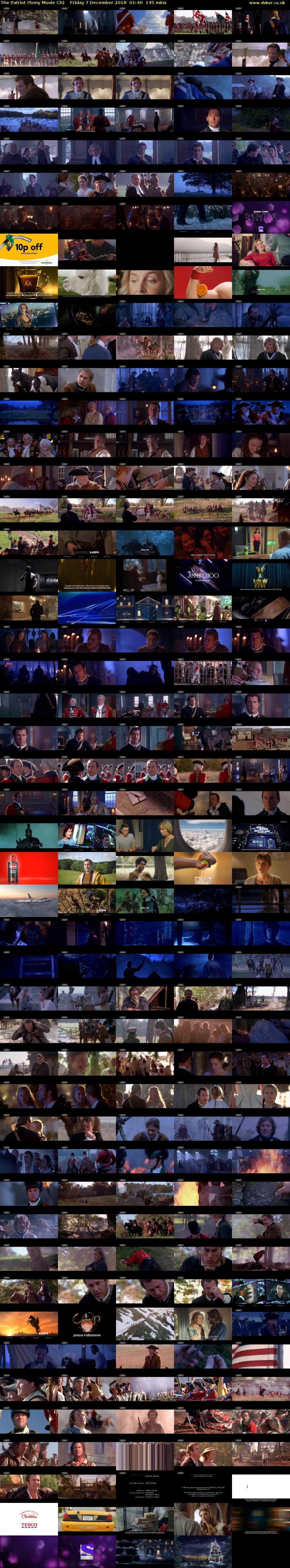 The Patriot (Sony Movie Ch) Friday 7 December 2018 01:40 - 04:05