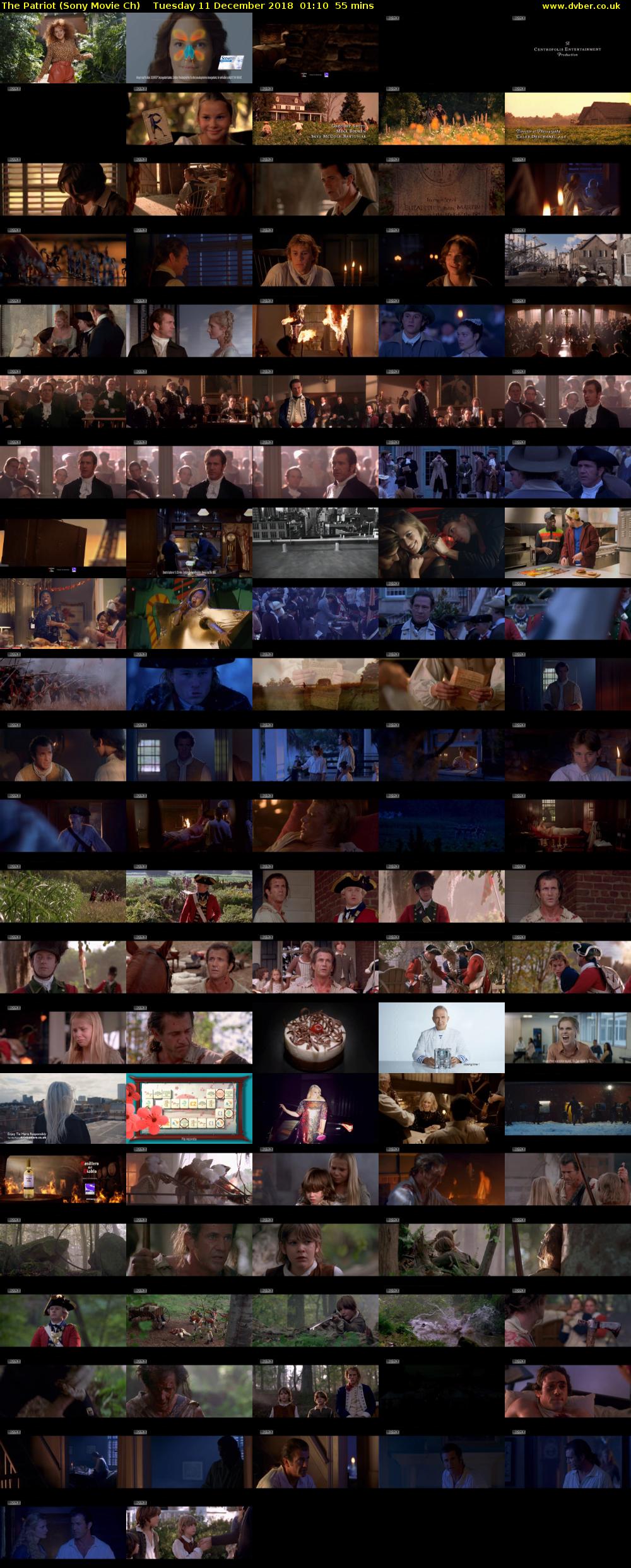 The Patriot (Sony Movie Ch) Tuesday 11 December 2018 01:10 - 02:05