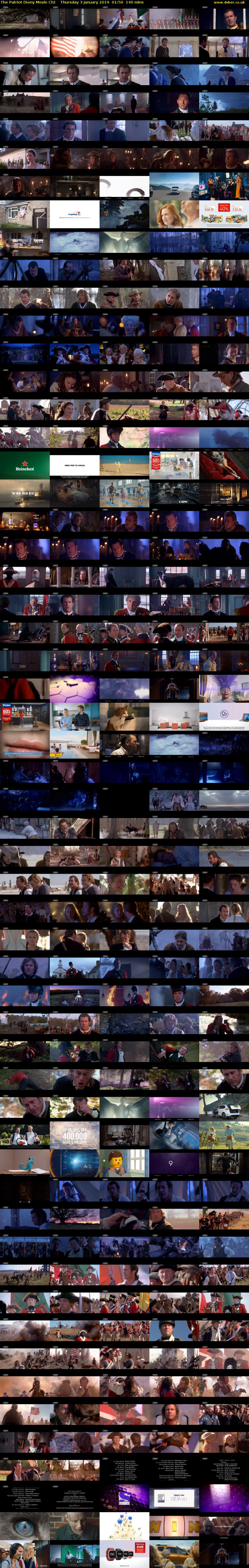 The Patriot (Sony Movie Ch) Thursday 3 January 2019 01:50 - 04:10