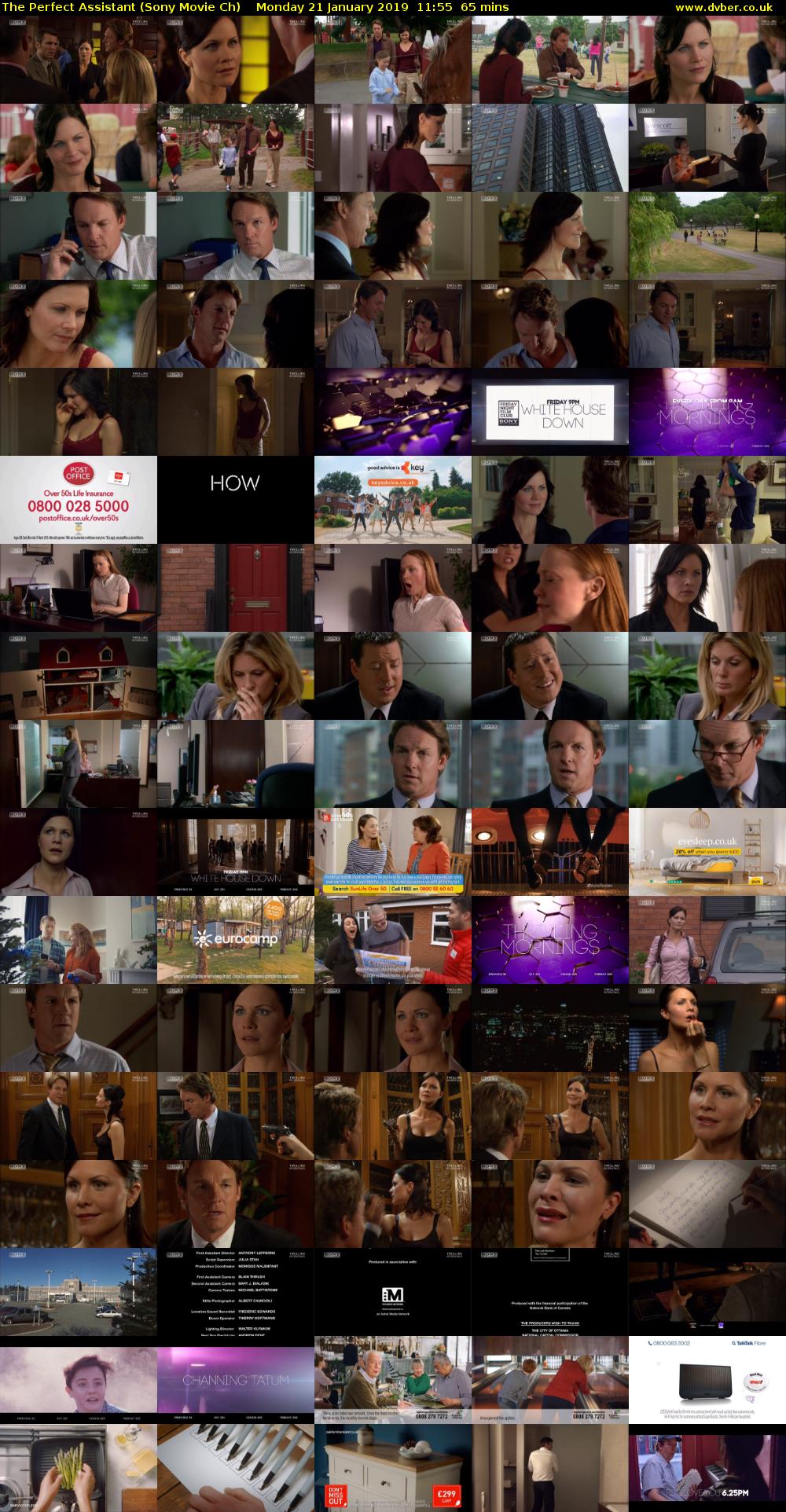 The Perfect Assistant (Sony Movie Ch) Monday 21 January 2019 11:55 - 13:00