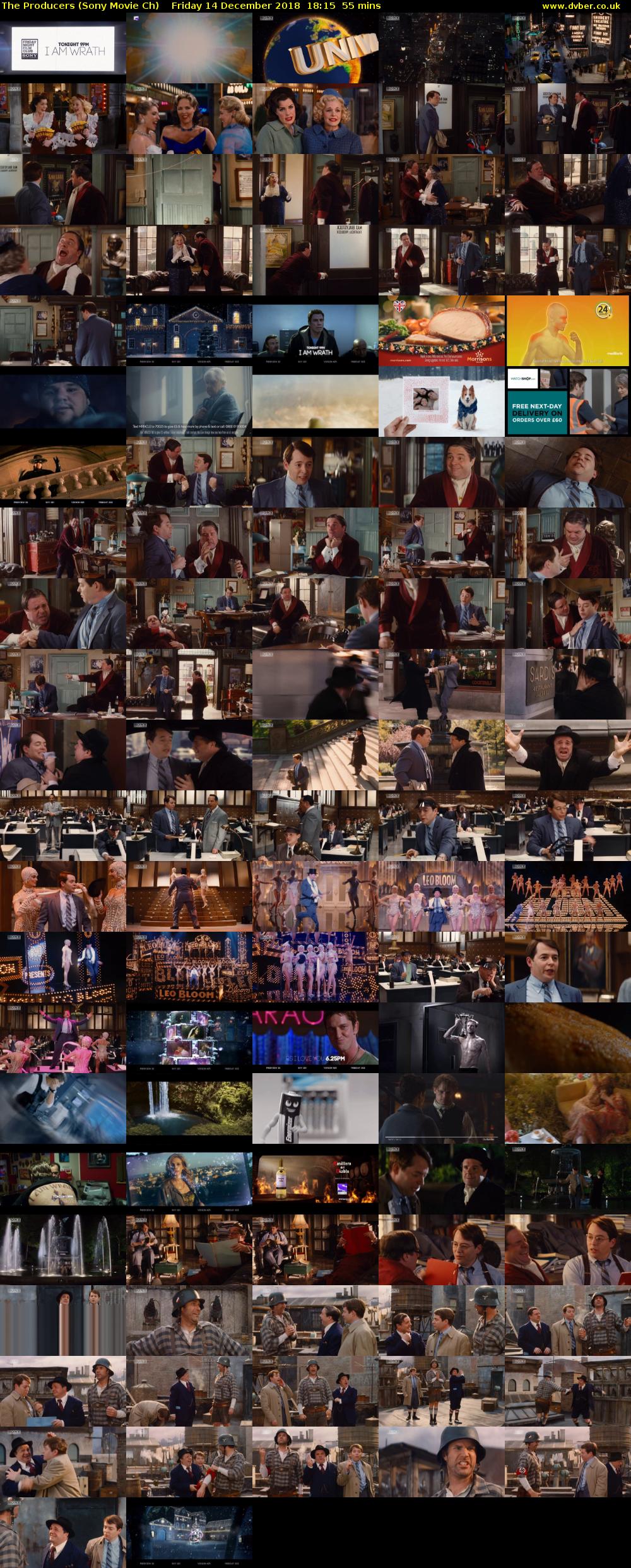 The Producers (Sony Movie Ch) Friday 14 December 2018 18:15 - 19:10