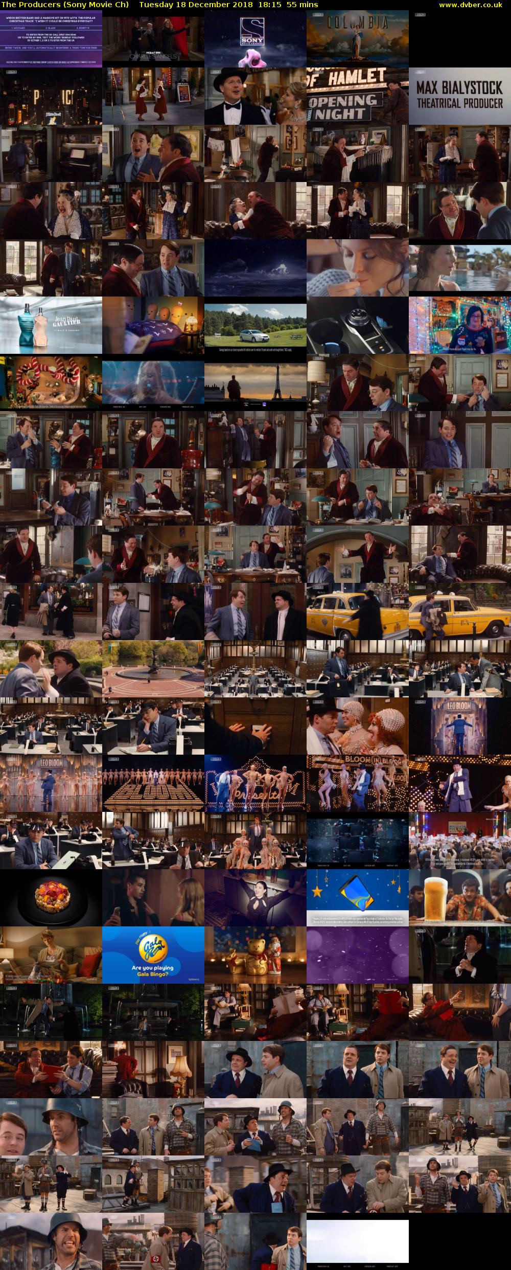 The Producers (Sony Movie Ch) Tuesday 18 December 2018 18:15 - 19:10