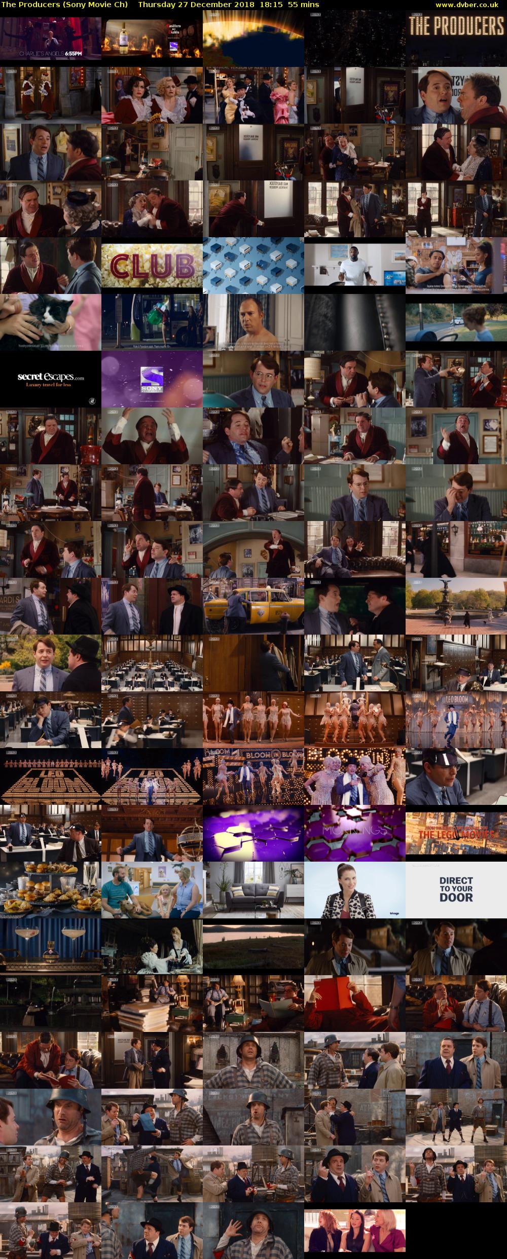 The Producers (Sony Movie Ch) Thursday 27 December 2018 18:15 - 19:10