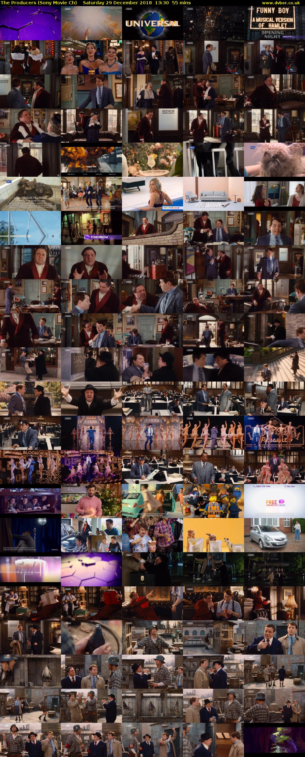 The Producers (Sony Movie Ch) Saturday 29 December 2018 13:30 - 14:25