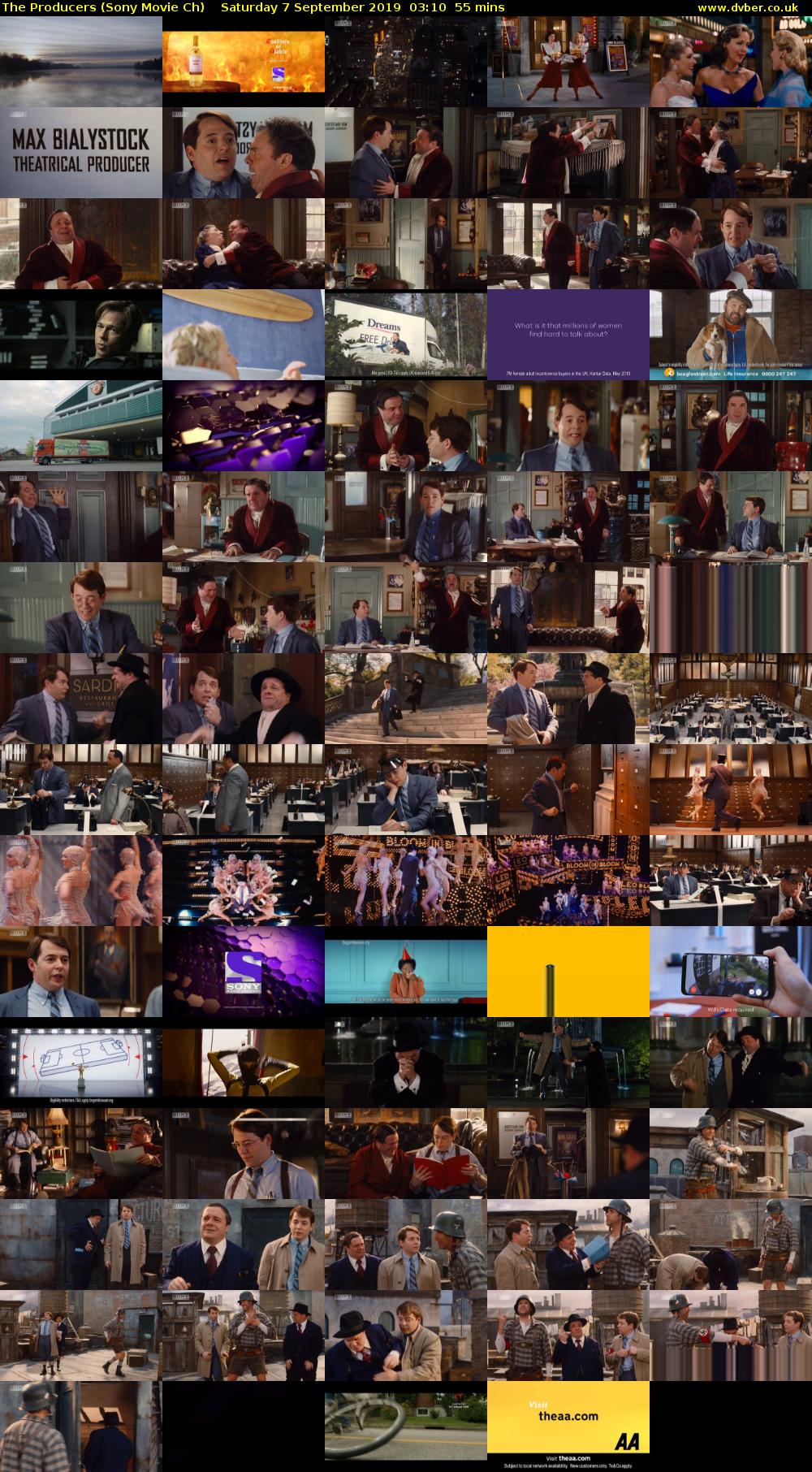 The Producers (Sony Movie Ch) Saturday 7 September 2019 03:10 - 04:05