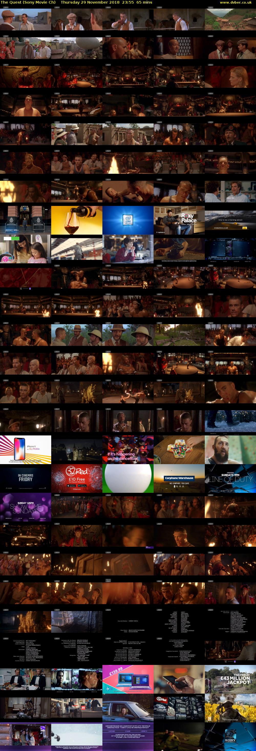 The Quest (Sony Movie Ch) Thursday 29 November 2018 23:55 - 01:00