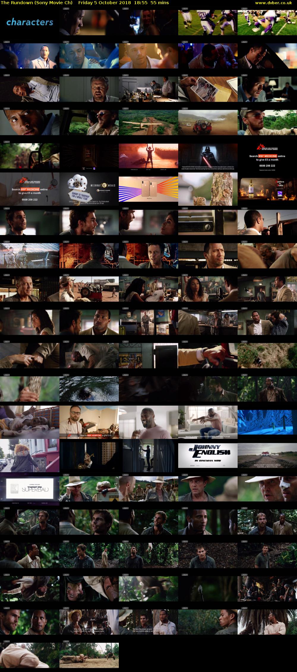 The Rundown (Sony Movie Ch) Friday 5 October 2018 18:55 - 19:50