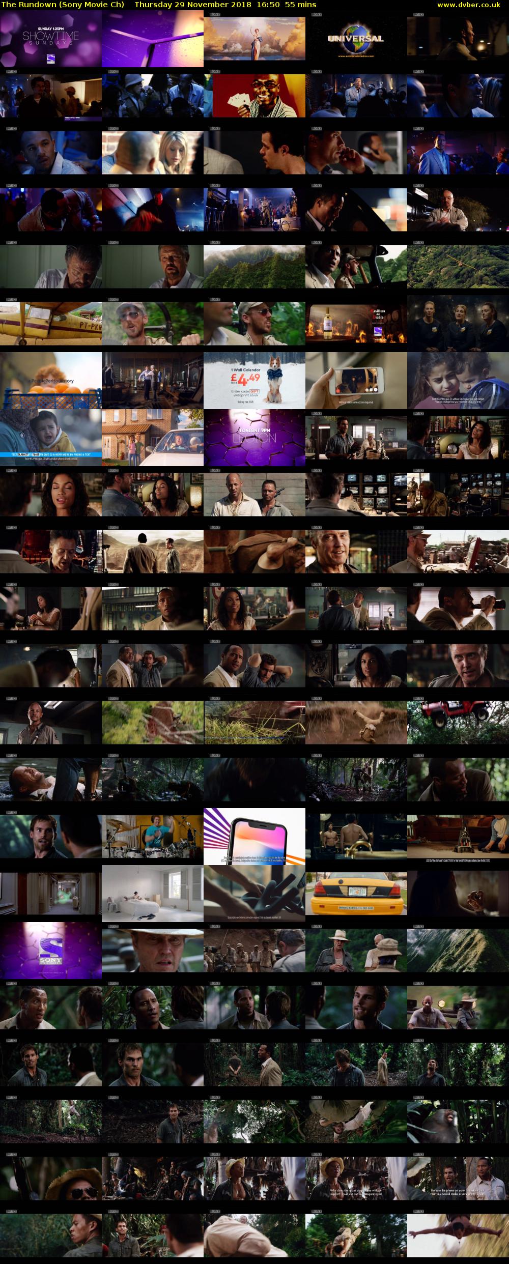 The Rundown (Sony Movie Ch) Thursday 29 November 2018 16:50 - 17:45