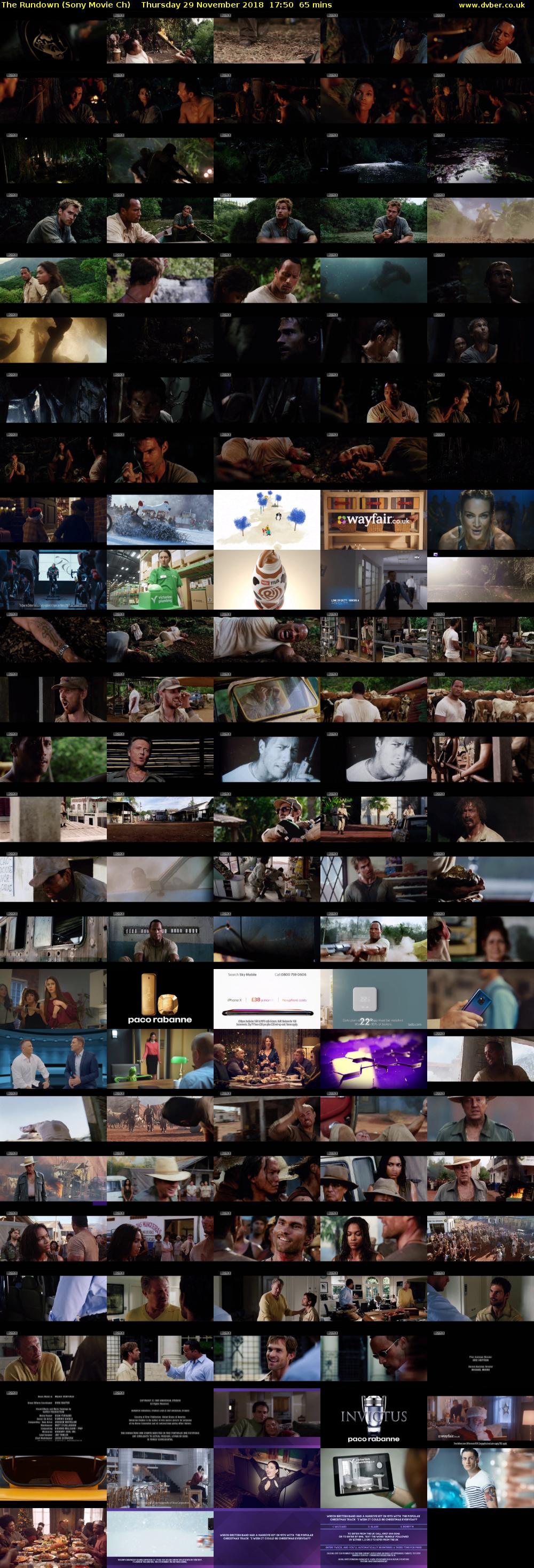 The Rundown (Sony Movie Ch) Thursday 29 November 2018 17:50 - 18:55