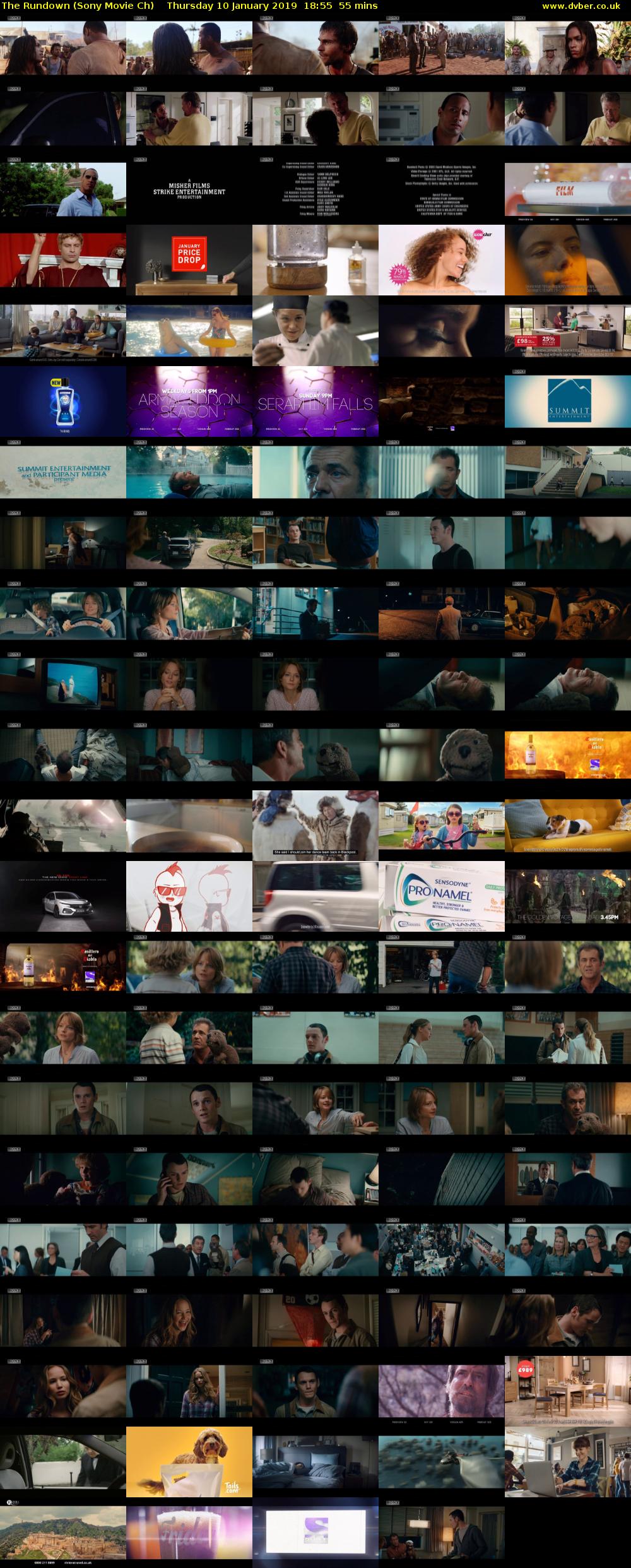 The Rundown (Sony Movie Ch) Thursday 10 January 2019 18:55 - 19:50