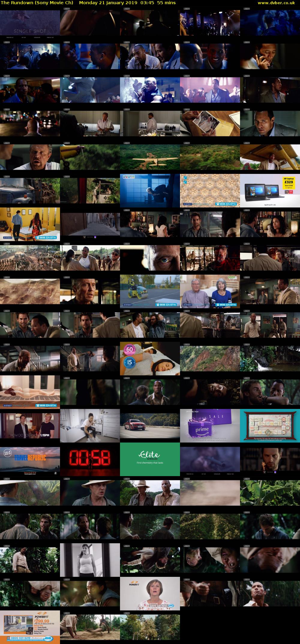 The Rundown (Sony Movie Ch) Monday 21 January 2019 03:45 - 04:40