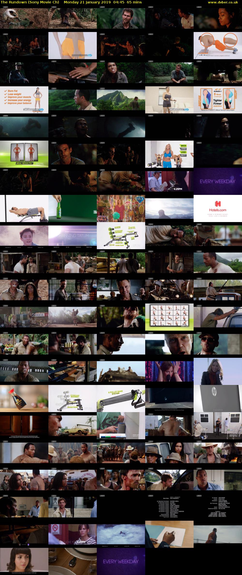 The Rundown (Sony Movie Ch) Monday 21 January 2019 04:45 - 05:50