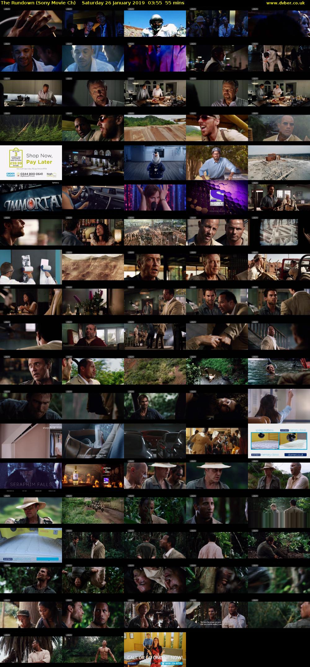 The Rundown (Sony Movie Ch) Saturday 26 January 2019 03:55 - 04:50