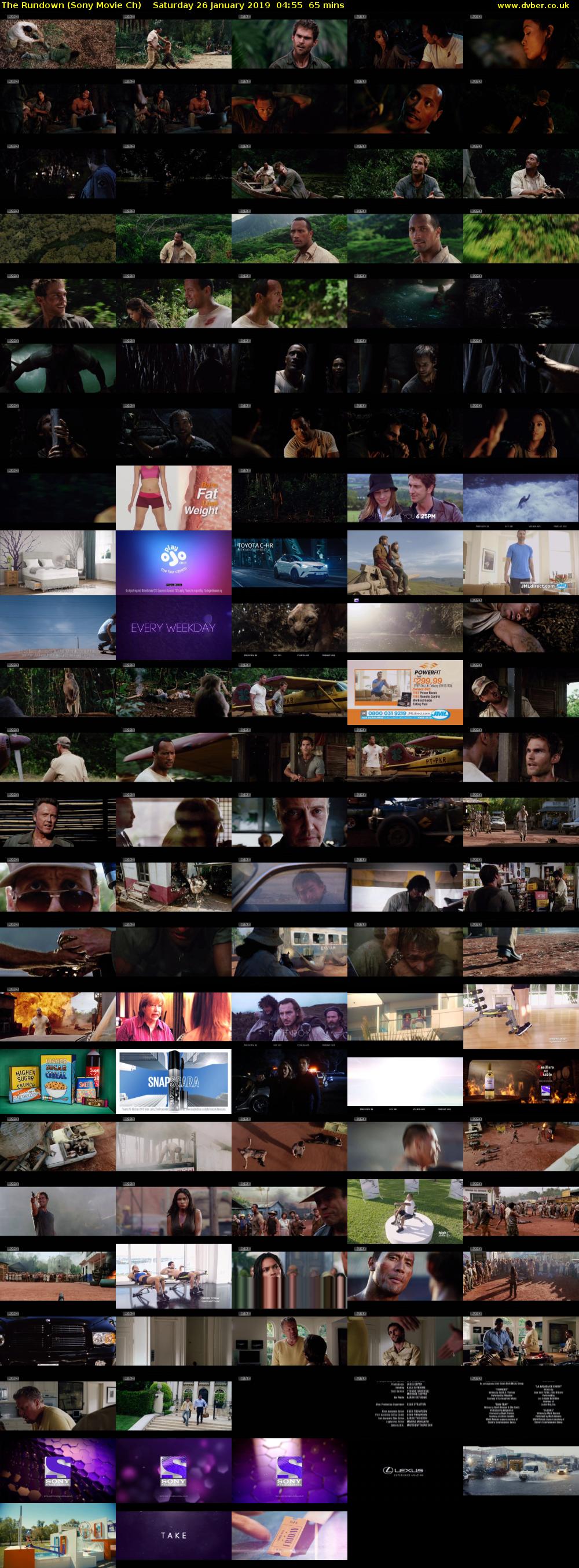 The Rundown (Sony Movie Ch) Saturday 26 January 2019 04:55 - 06:00