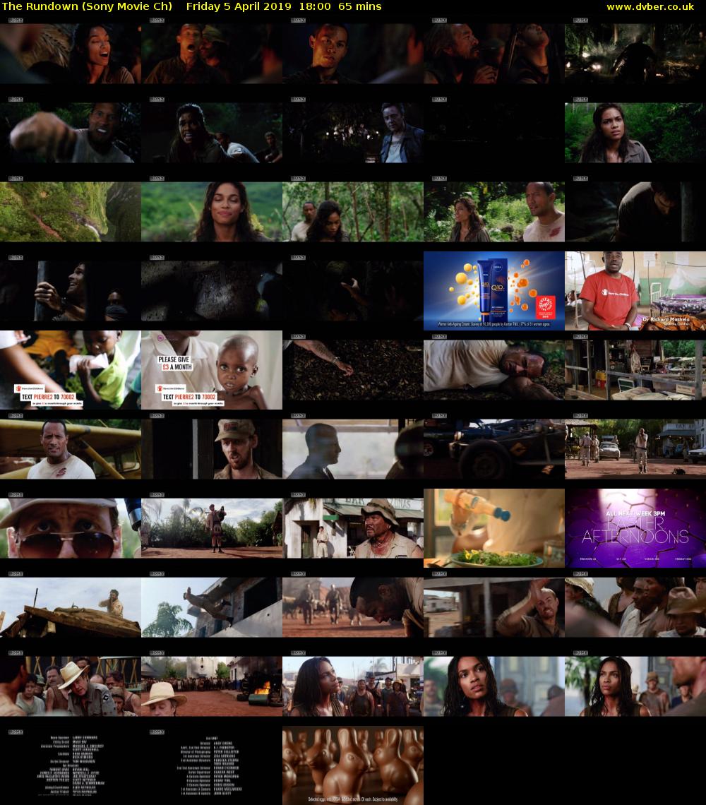 The Rundown (Sony Movie Ch) Friday 5 April 2019 18:00 - 19:05