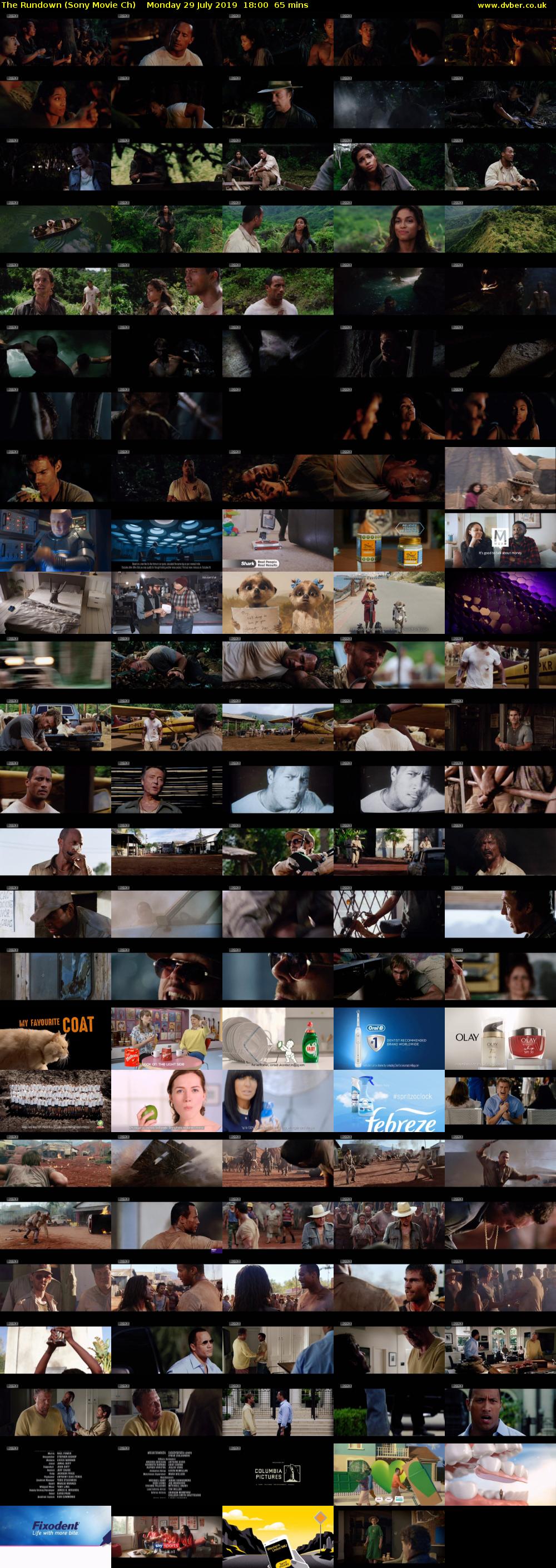 The Rundown (Sony Movie Ch) Monday 29 July 2019 18:00 - 19:05