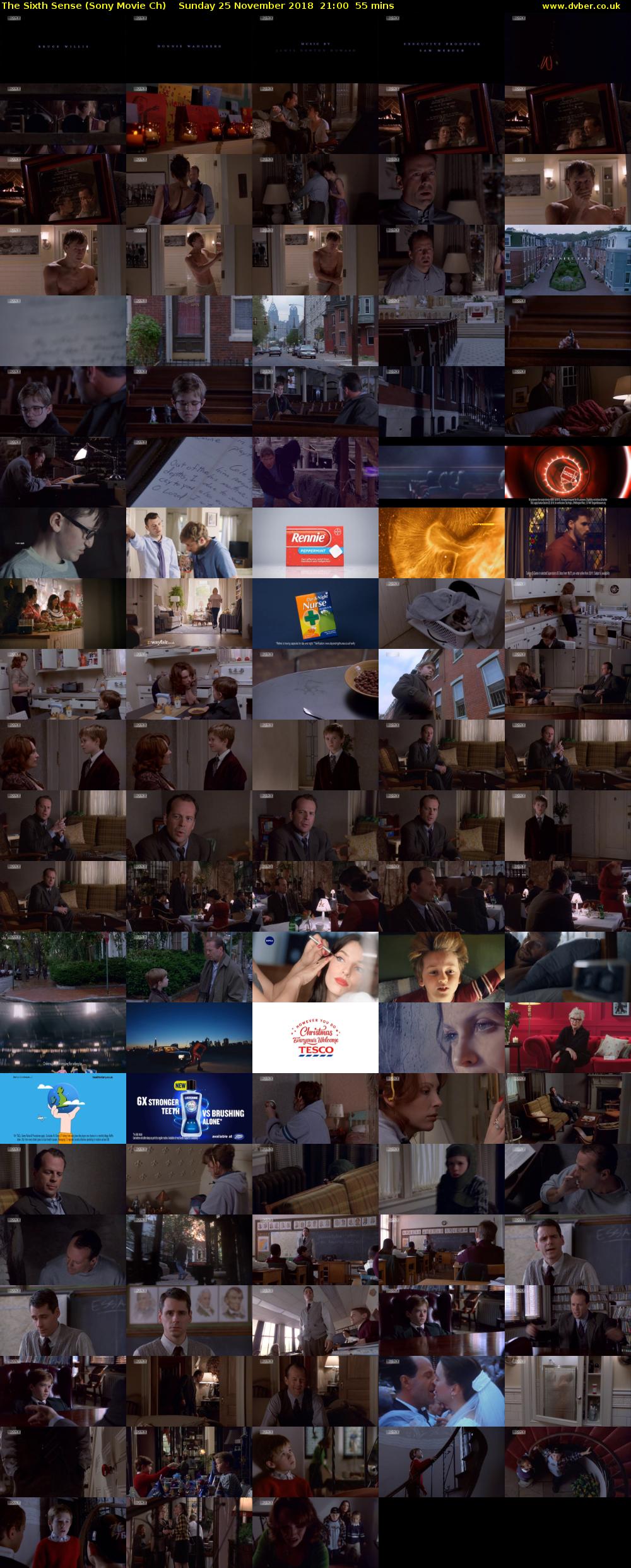 The Sixth Sense (Sony Movie Ch) Sunday 25 November 2018 21:00 - 21:55