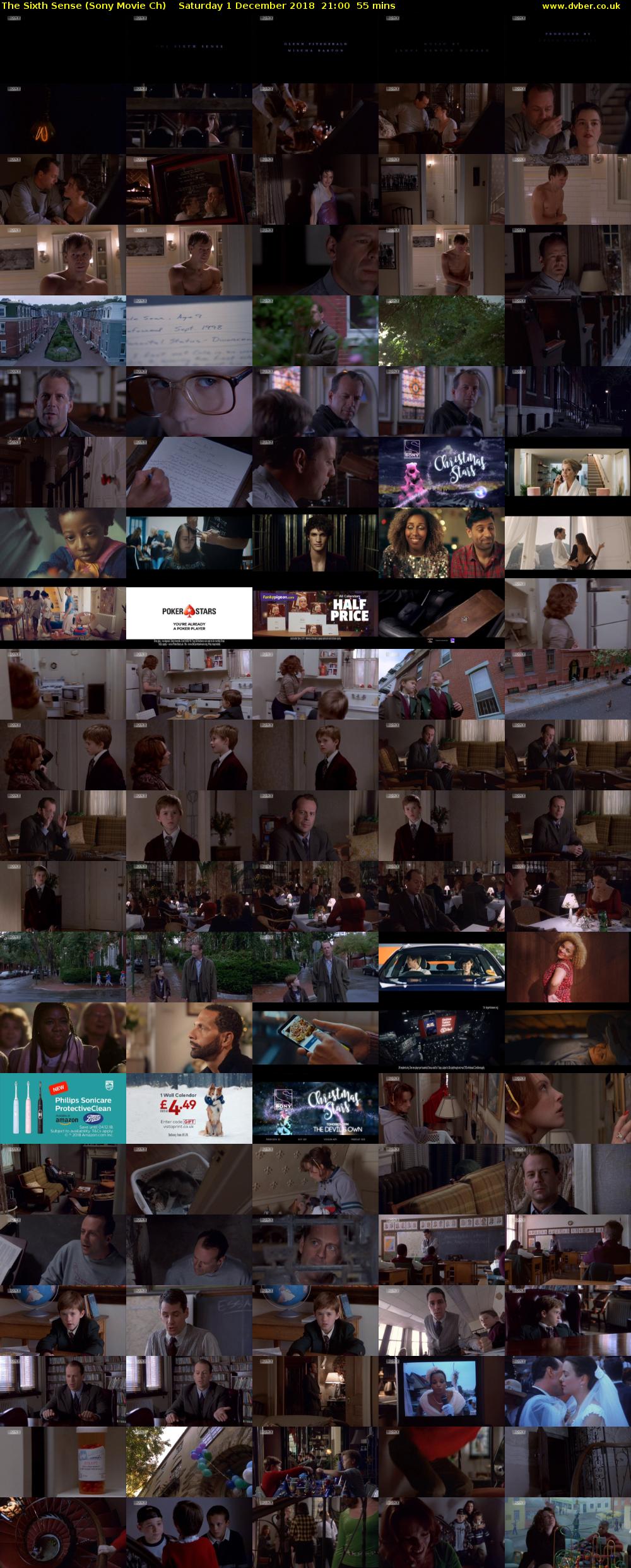 The Sixth Sense (Sony Movie Ch) Saturday 1 December 2018 21:00 - 21:55