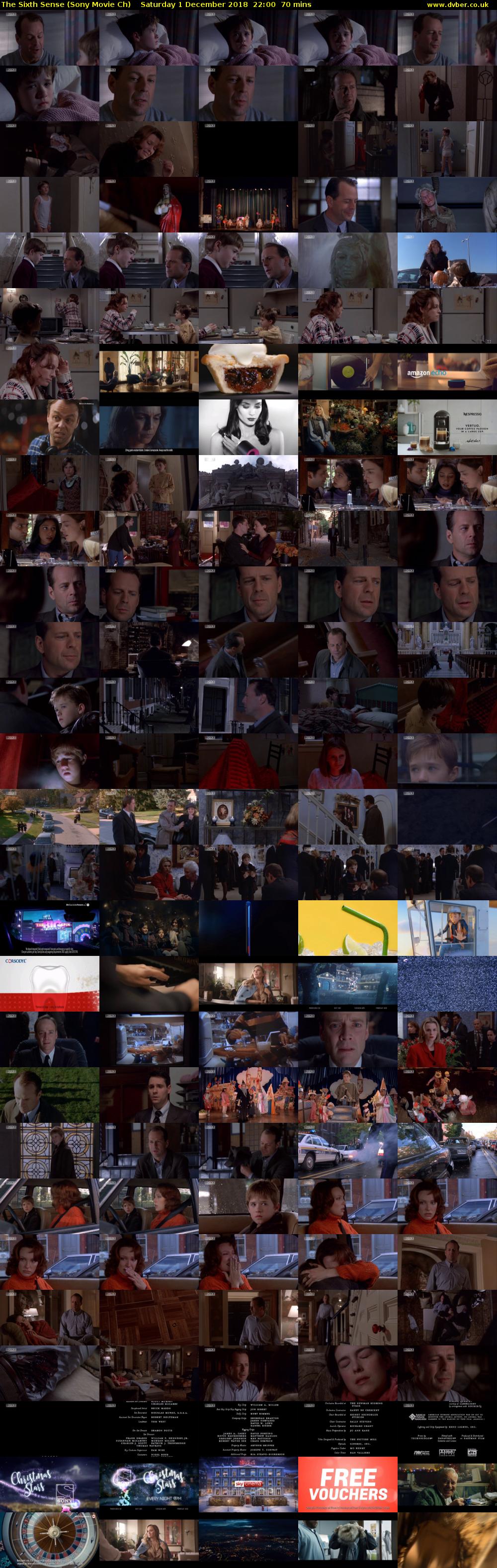 The Sixth Sense (Sony Movie Ch) Saturday 1 December 2018 22:00 - 23:10