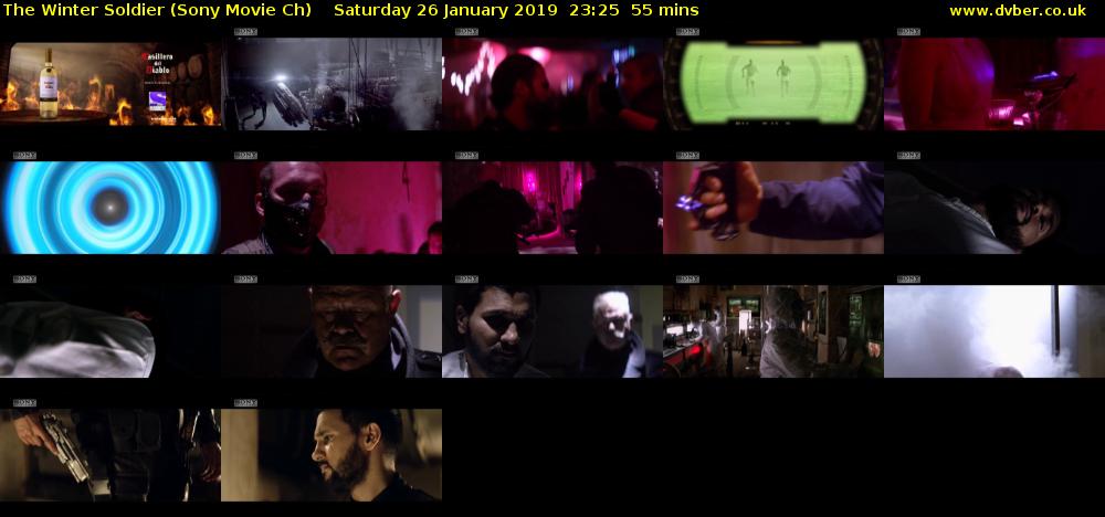 The Winter Soldier (Sony Movie Ch) Saturday 26 January 2019 23:25 - 00:20