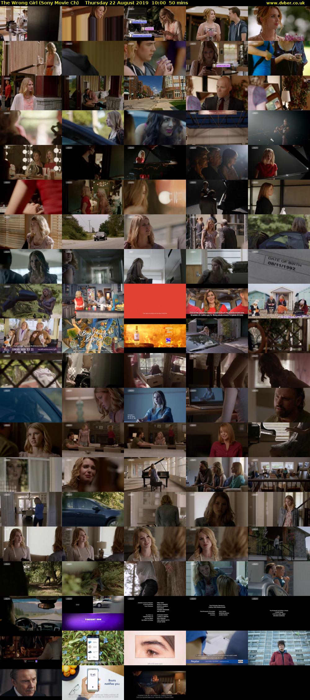 The Wrong Girl (Sony Movie Ch) Thursday 22 August 2019 10:00 - 10:50