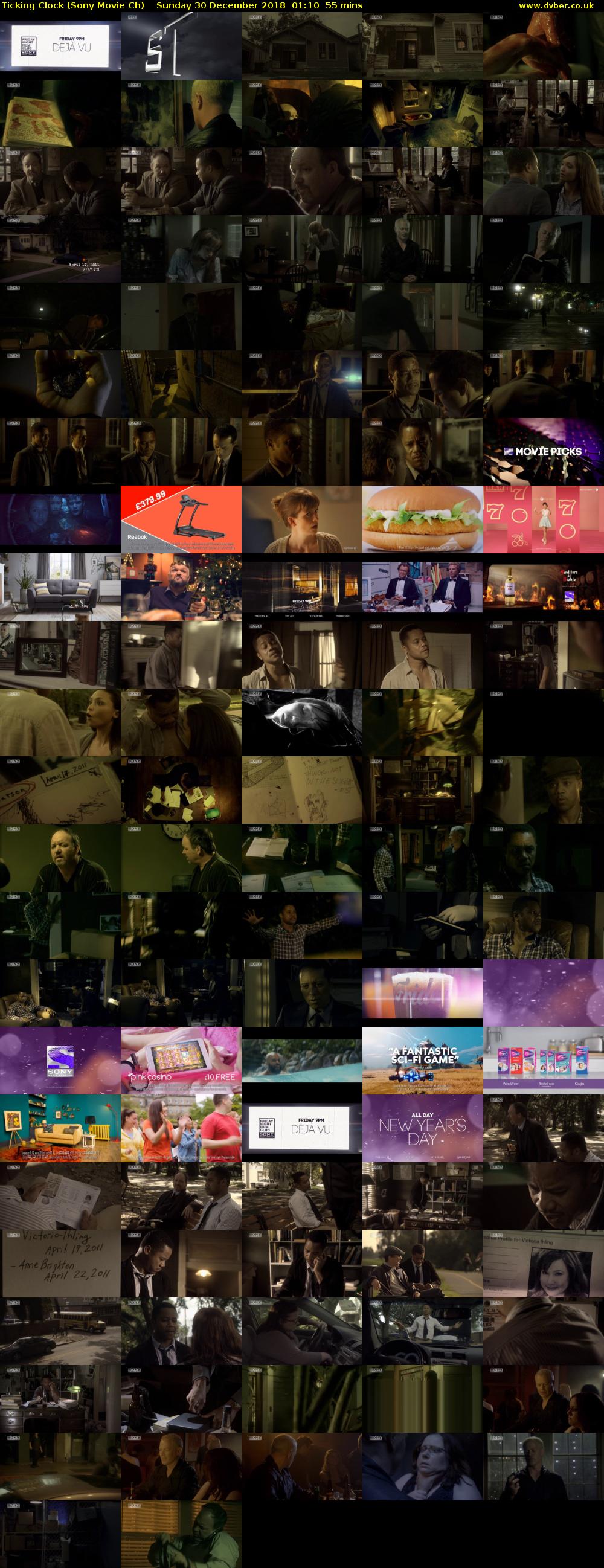 Ticking Clock (Sony Movie Ch) Sunday 30 December 2018 01:10 - 02:05