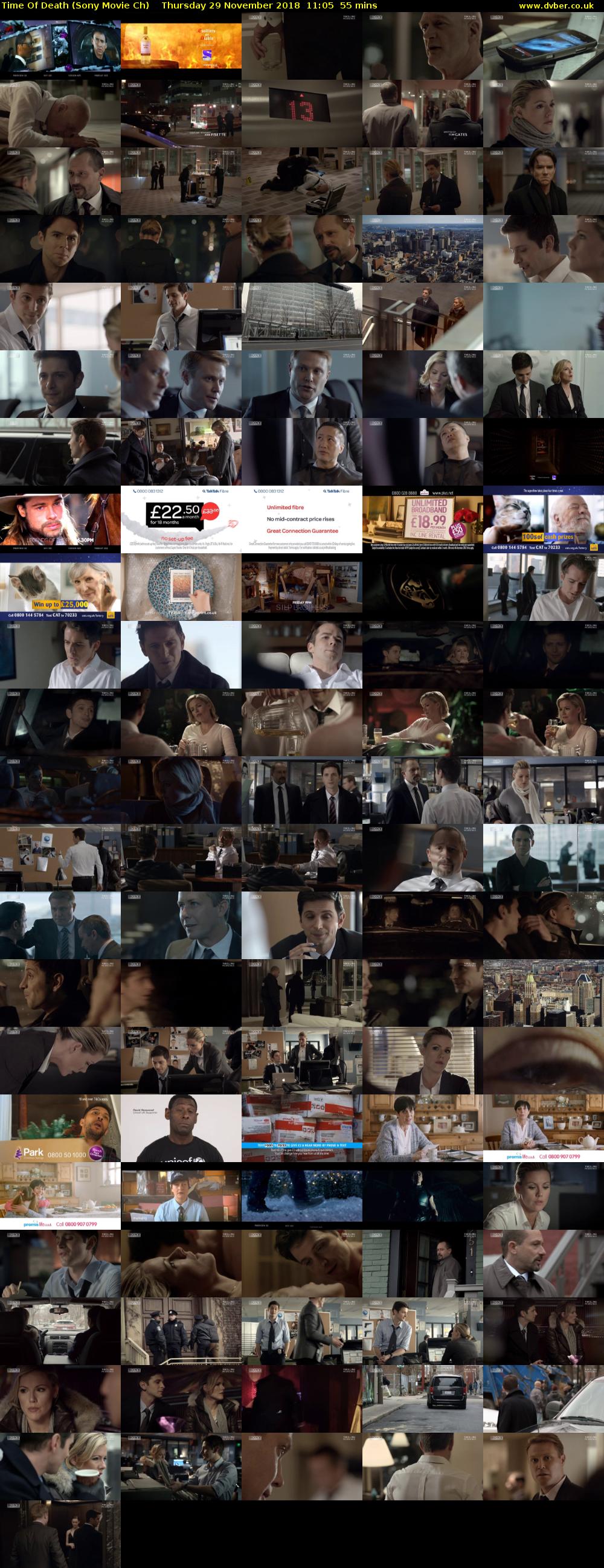 Time Of Death (Sony Movie Ch) Thursday 29 November 2018 11:05 - 12:00