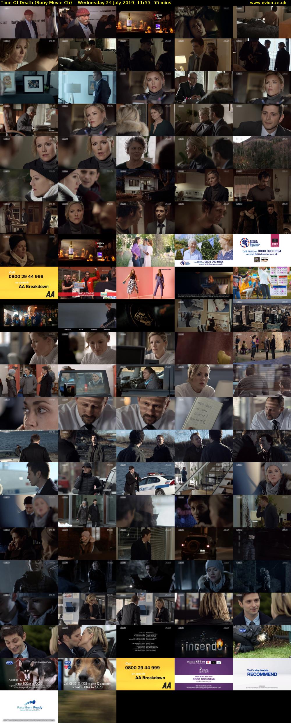 Time Of Death (Sony Movie Ch) Wednesday 24 July 2019 11:55 - 12:50