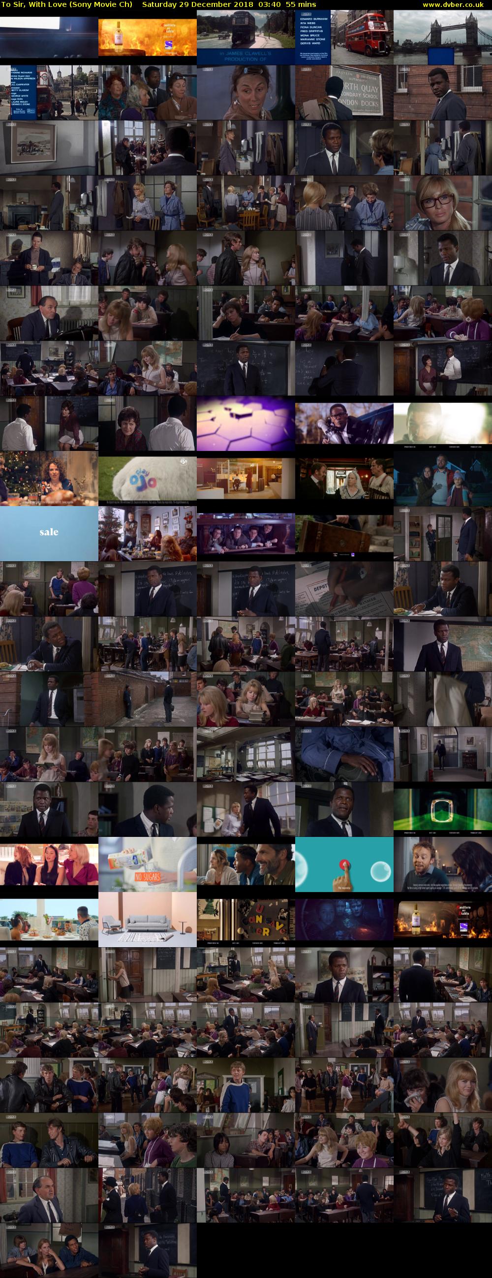 To Sir, With Love (Sony Movie Ch) Saturday 29 December 2018 03:40 - 04:35