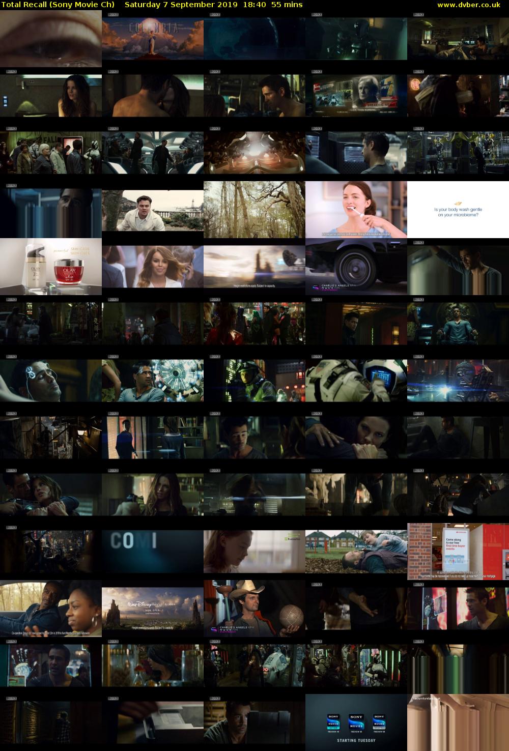 Total Recall (Sony Movie Ch) Saturday 7 September 2019 18:40 - 19:35