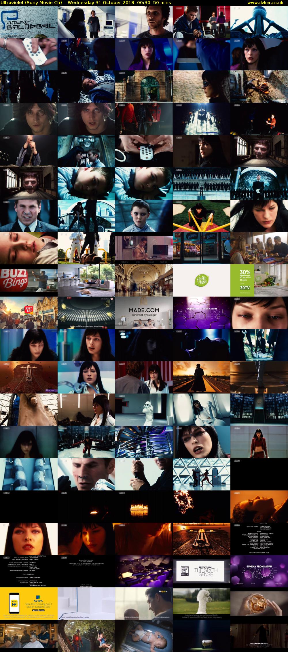 Ultraviolet (Sony Movie Ch) Wednesday 31 October 2018 00:30 - 01:20