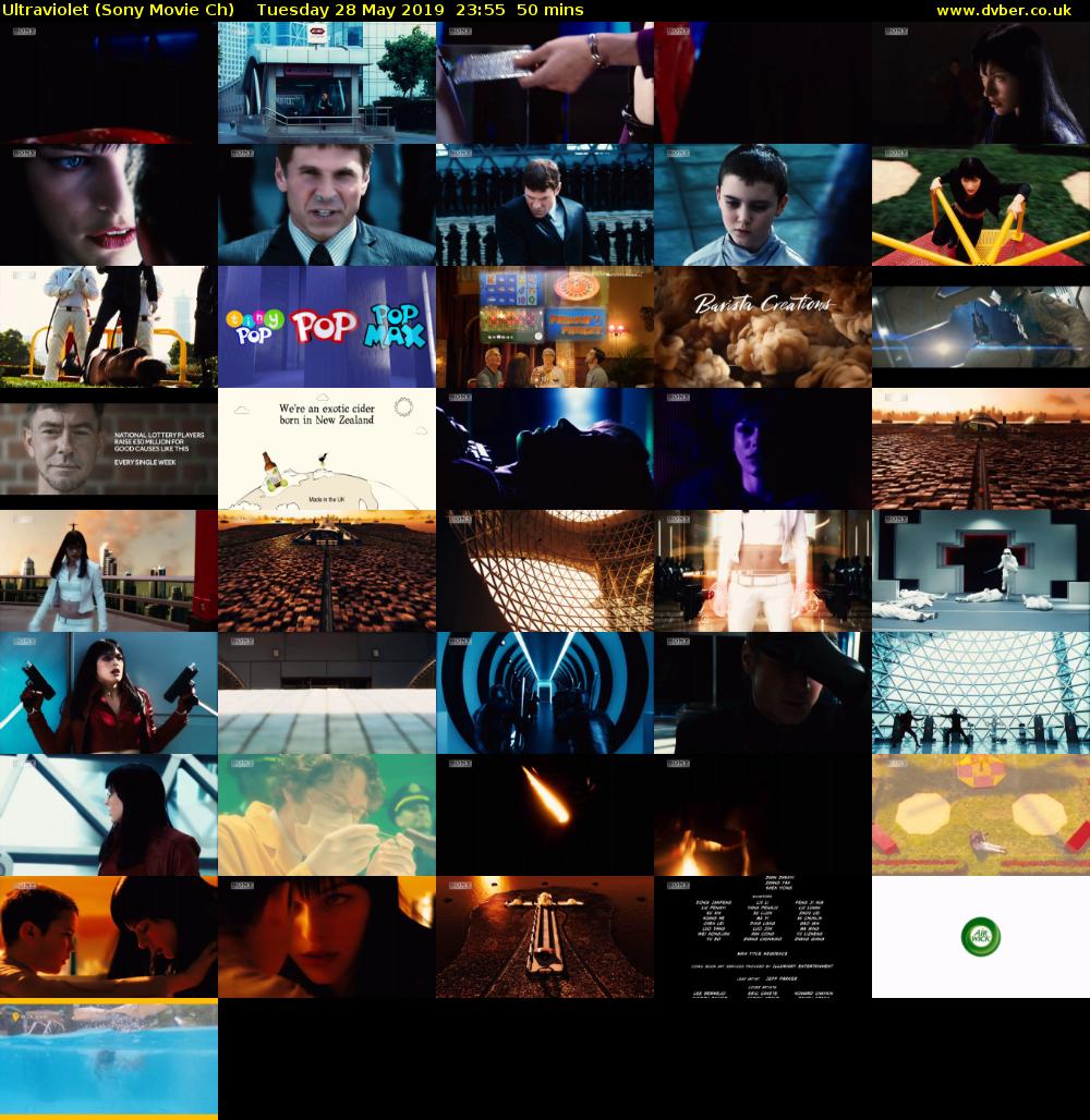 Ultraviolet (Sony Movie Ch) Tuesday 28 May 2019 23:55 - 00:45