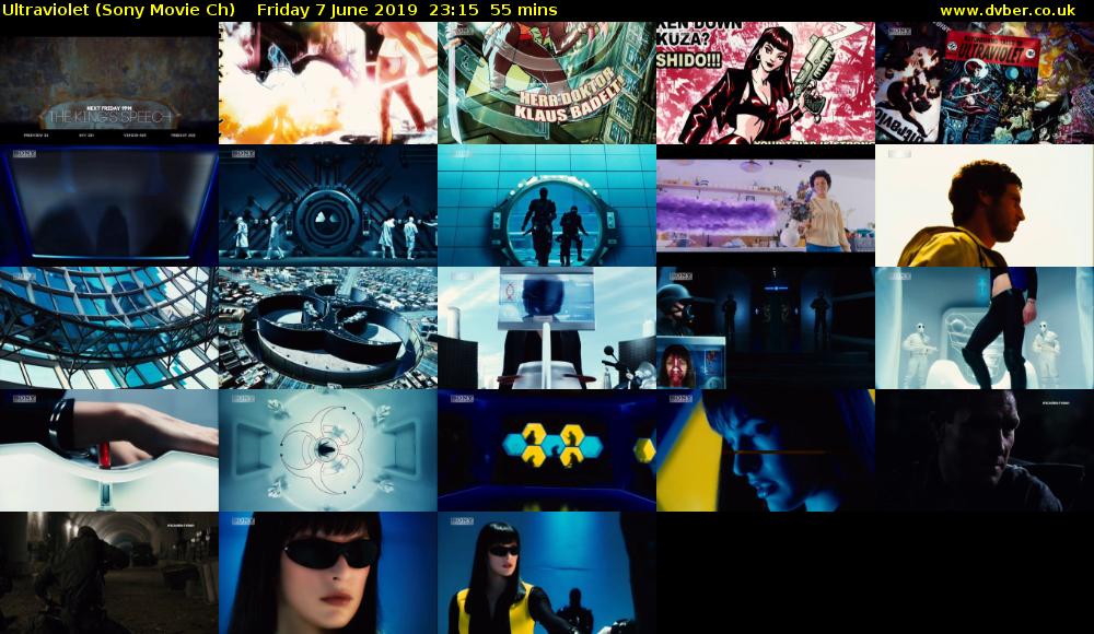 Ultraviolet (Sony Movie Ch) Friday 7 June 2019 23:15 - 00:10