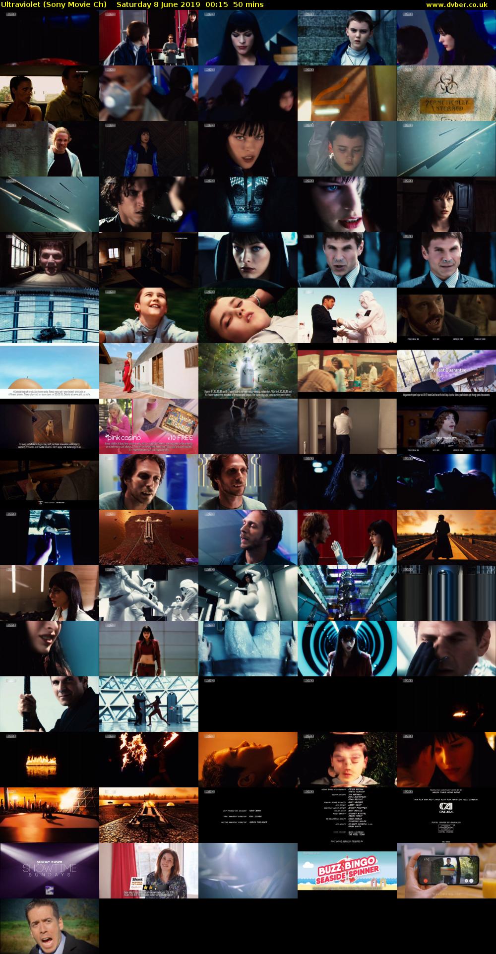 Ultraviolet (Sony Movie Ch) Saturday 8 June 2019 00:15 - 01:05