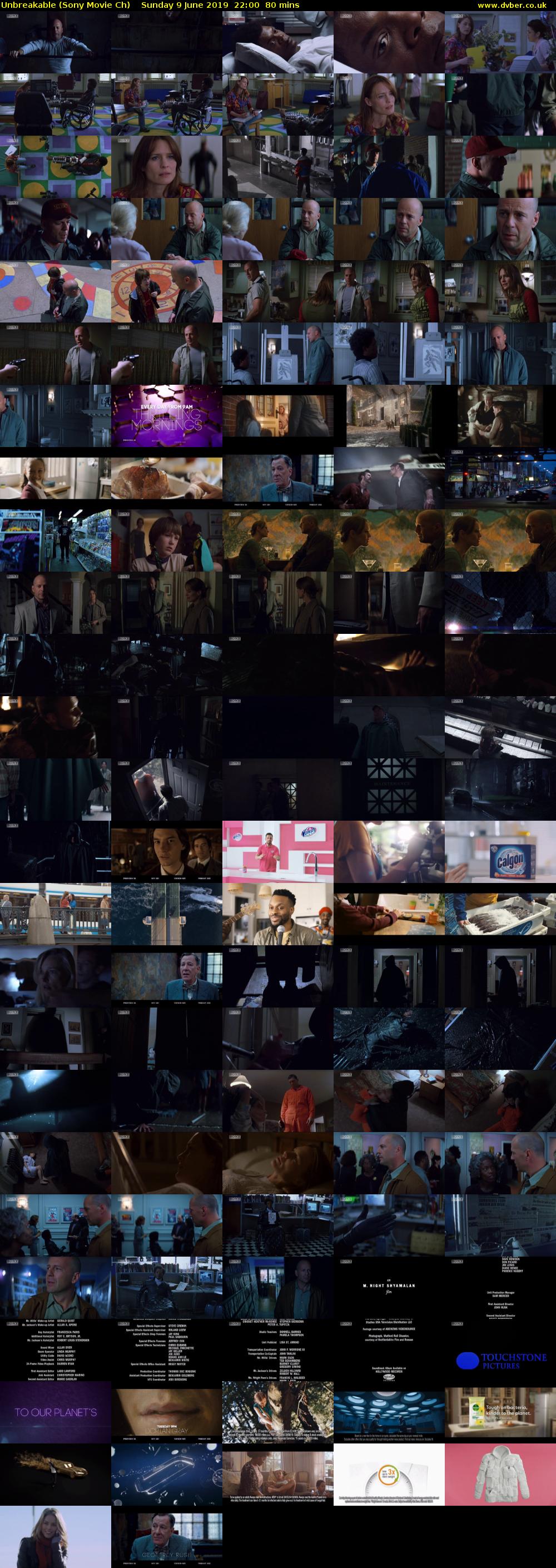 Unbreakable (Sony Movie Ch) Sunday 9 June 2019 22:00 - 23:20