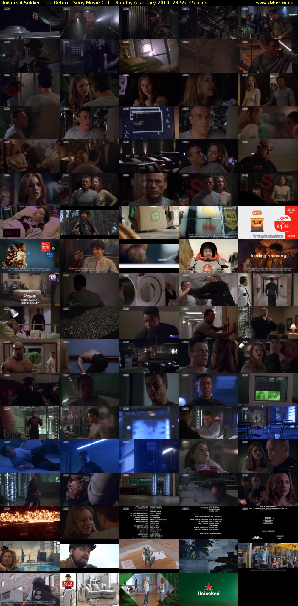 Universal Soldier: The Return (Sony Movie Ch) Sunday 6 January 2019 23:55 - 00:40