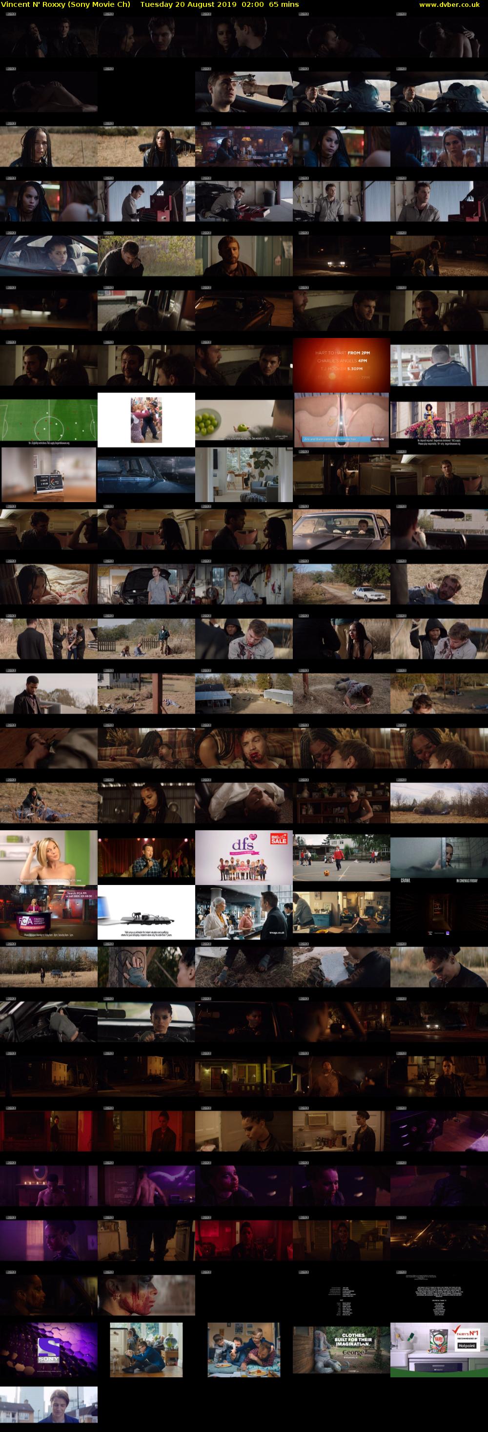 Vincent N' Roxxy (Sony Movie Ch) Tuesday 20 August 2019 02:00 - 03:05