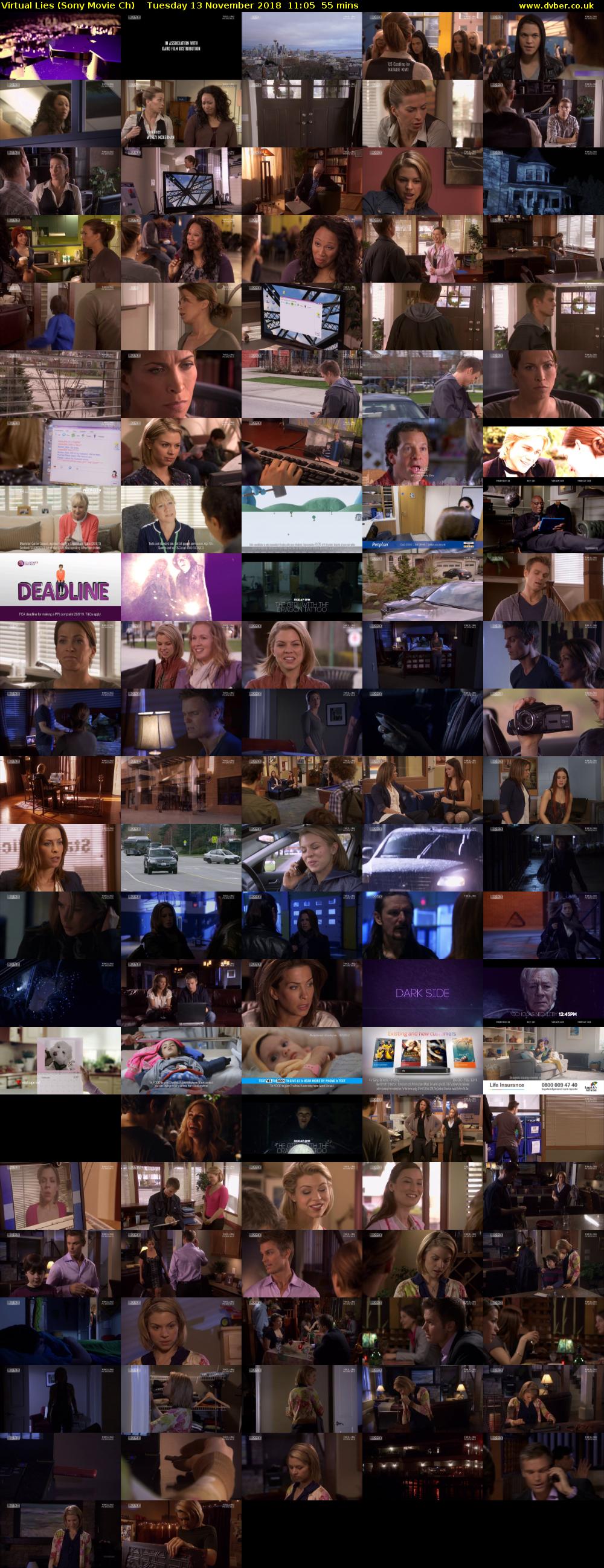 Virtual Lies (Sony Movie Ch) Tuesday 13 November 2018 11:05 - 12:00