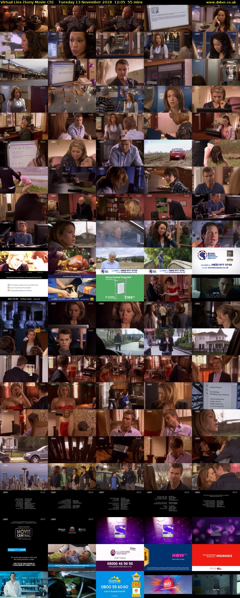 Virtual Lies (Sony Movie Ch) Tuesday 13 November 2018 12:05 - 13:00