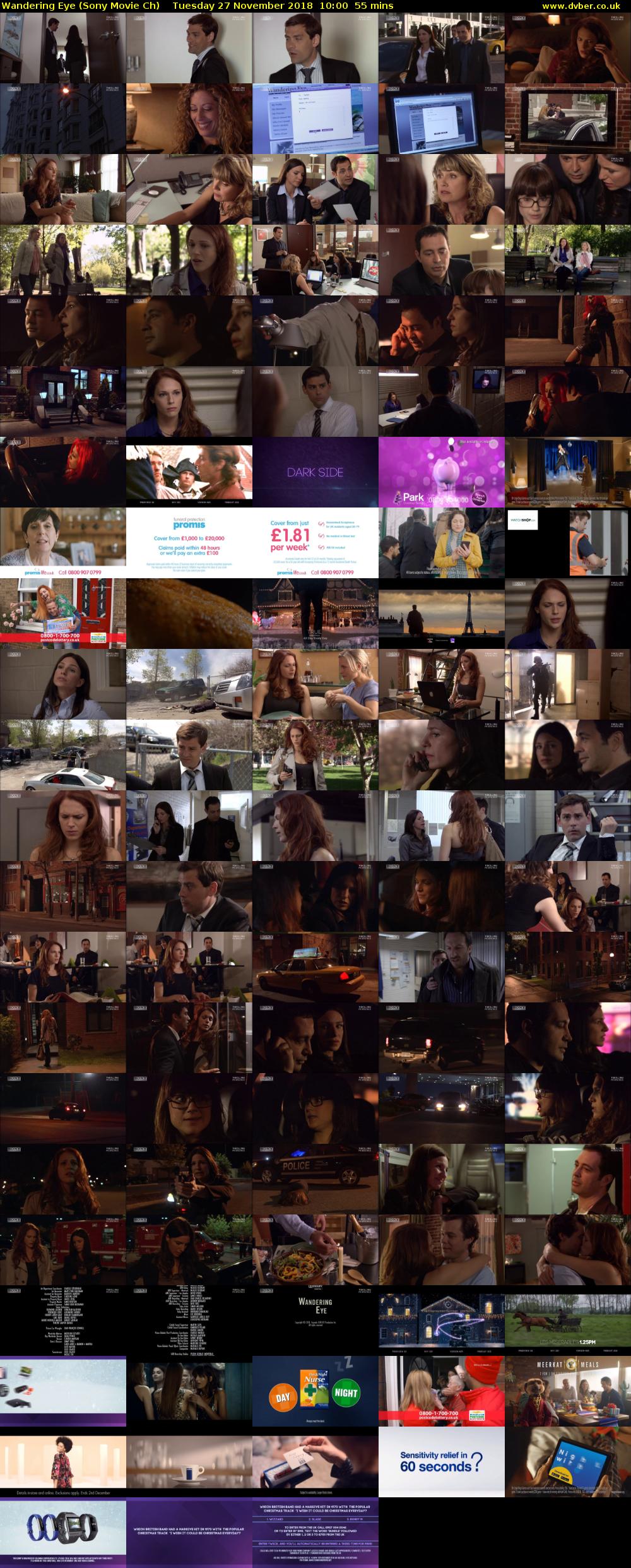 Wandering Eye (Sony Movie Ch) Tuesday 27 November 2018 10:00 - 10:55