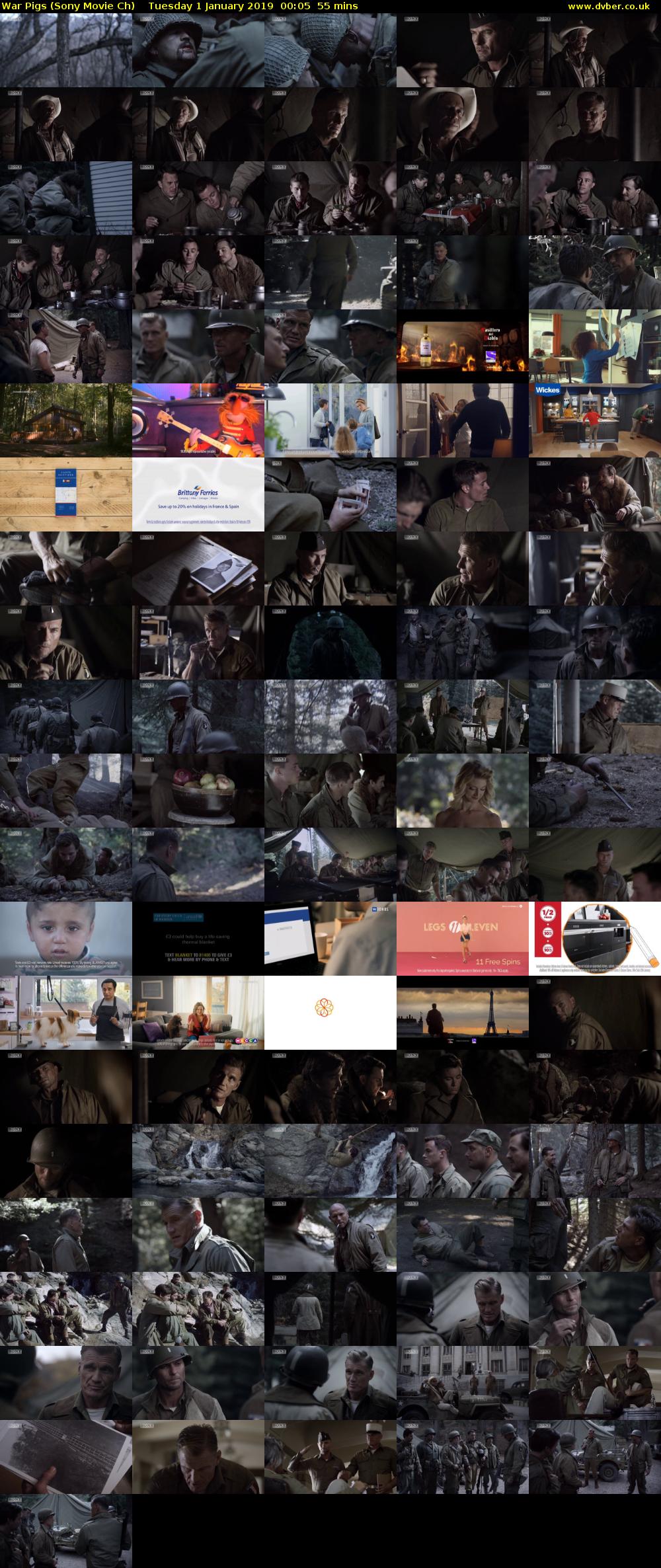 War Pigs (Sony Movie Ch) Tuesday 1 January 2019 00:05 - 01:00