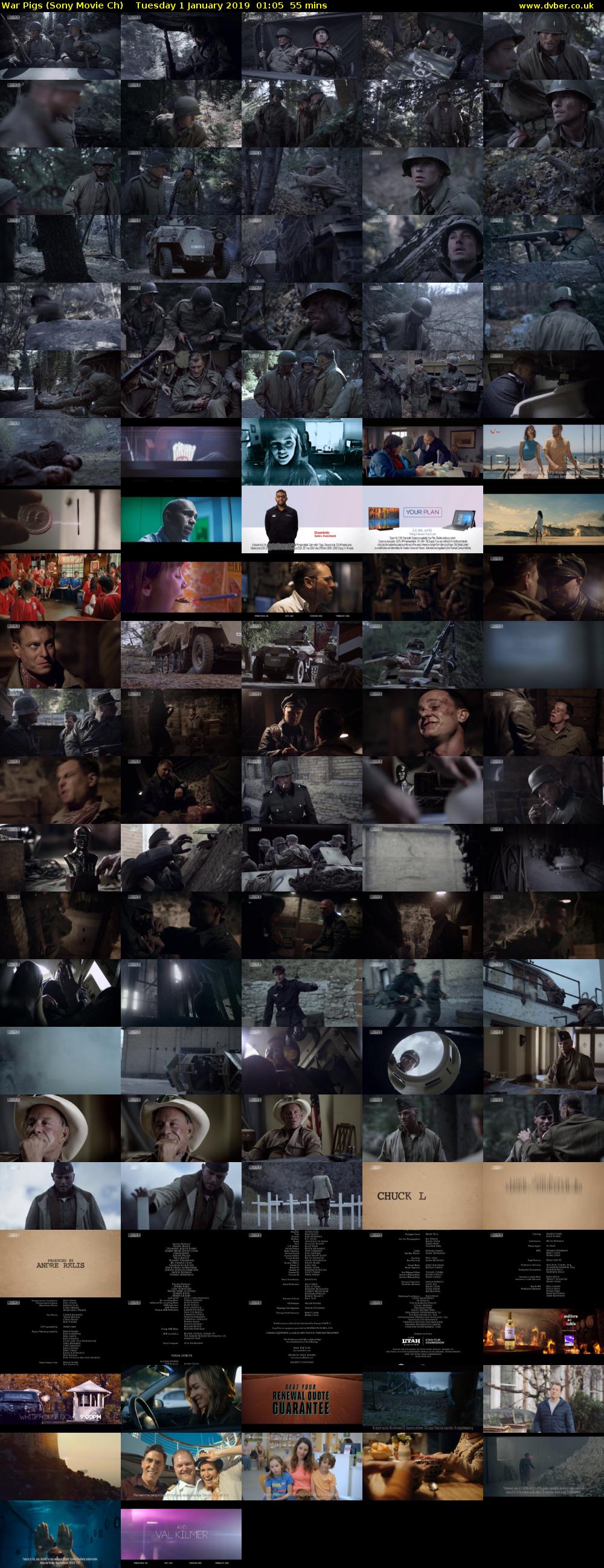 War Pigs (Sony Movie Ch) Tuesday 1 January 2019 01:05 - 02:00