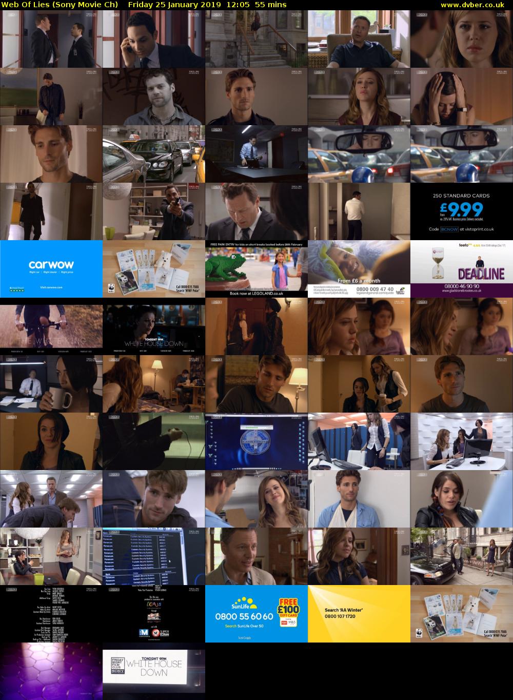 Web Of Lies (Sony Movie Ch) Friday 25 January 2019 12:05 - 13:00