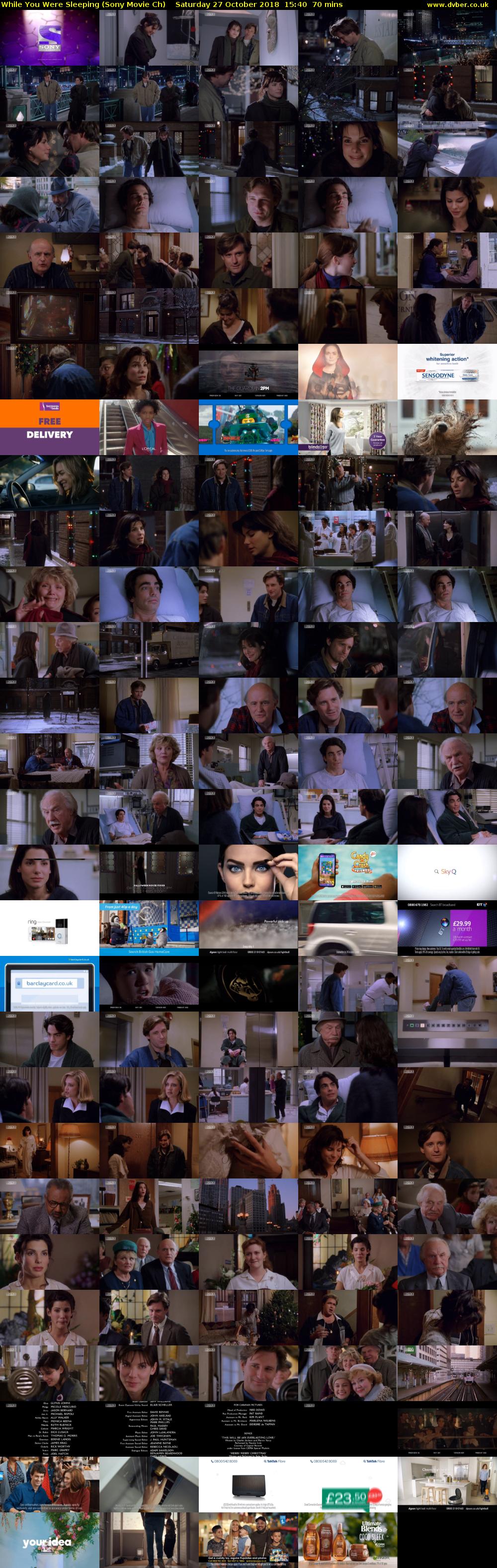 While You Were Sleeping (Sony Movie Ch) Saturday 27 October 2018 15:40 - 16:50