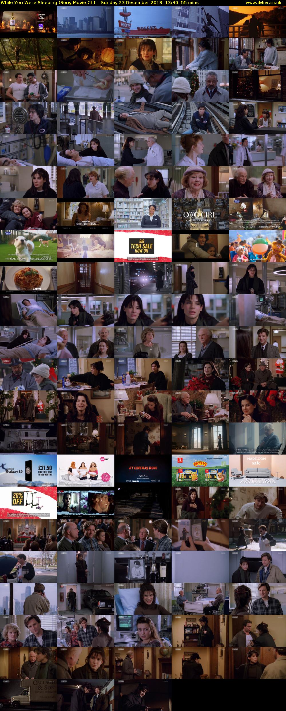 While You Were Sleeping (Sony Movie Ch) Sunday 23 December 2018 13:30 - 14:25