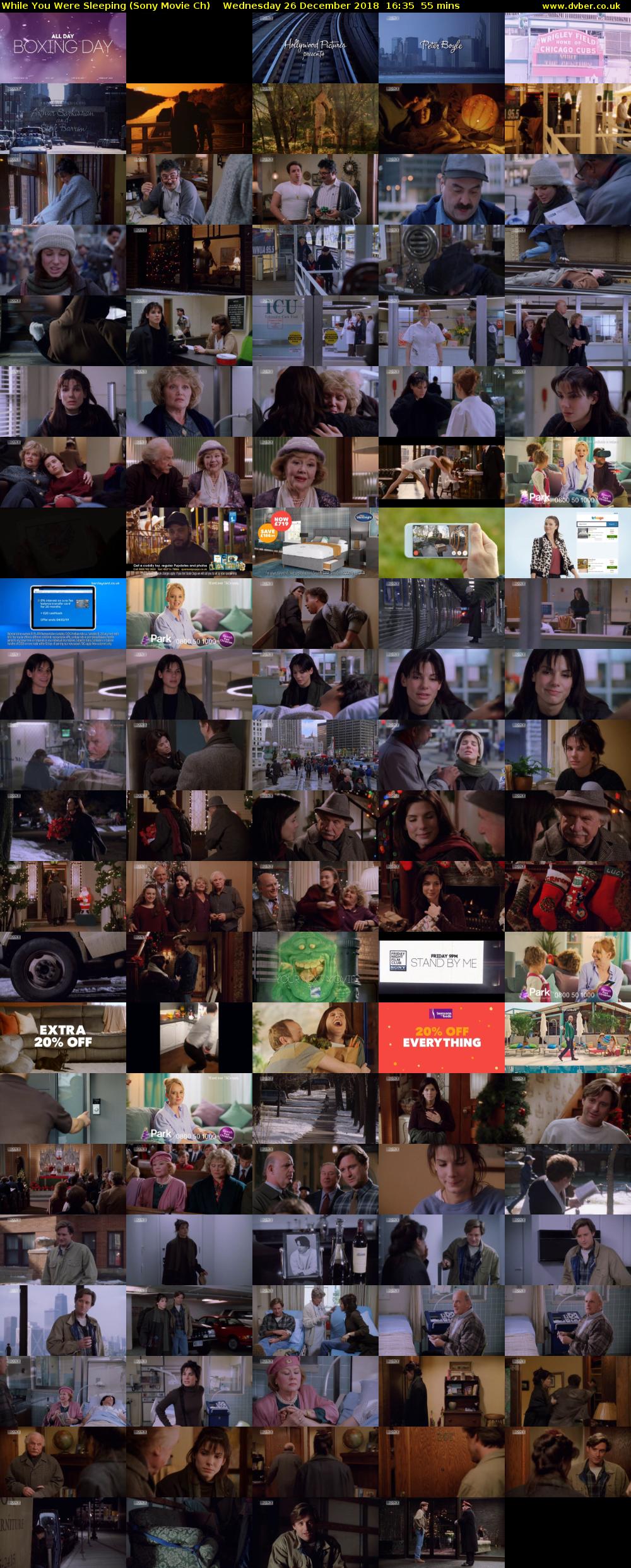 While You Were Sleeping (Sony Movie Ch) Wednesday 26 December 2018 16:35 - 17:30