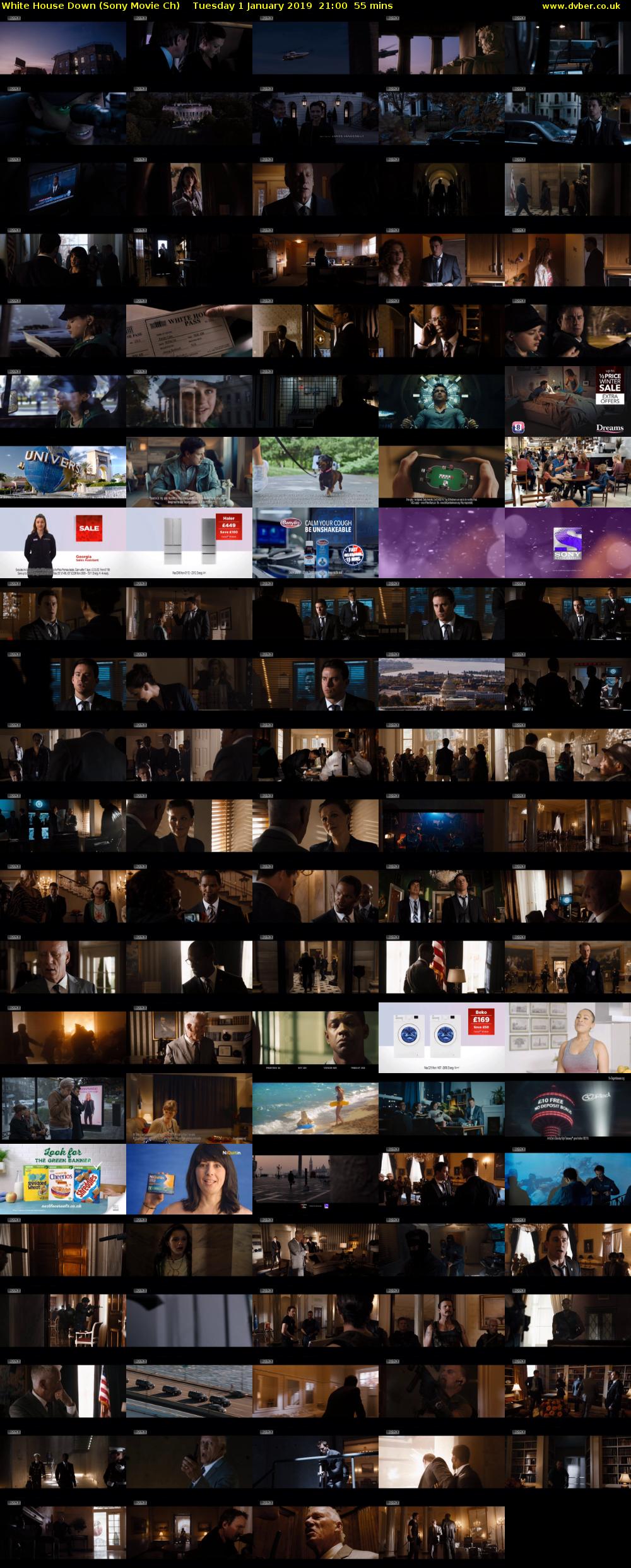 White House Down (Sony Movie Ch) Tuesday 1 January 2019 21:00 - 21:55